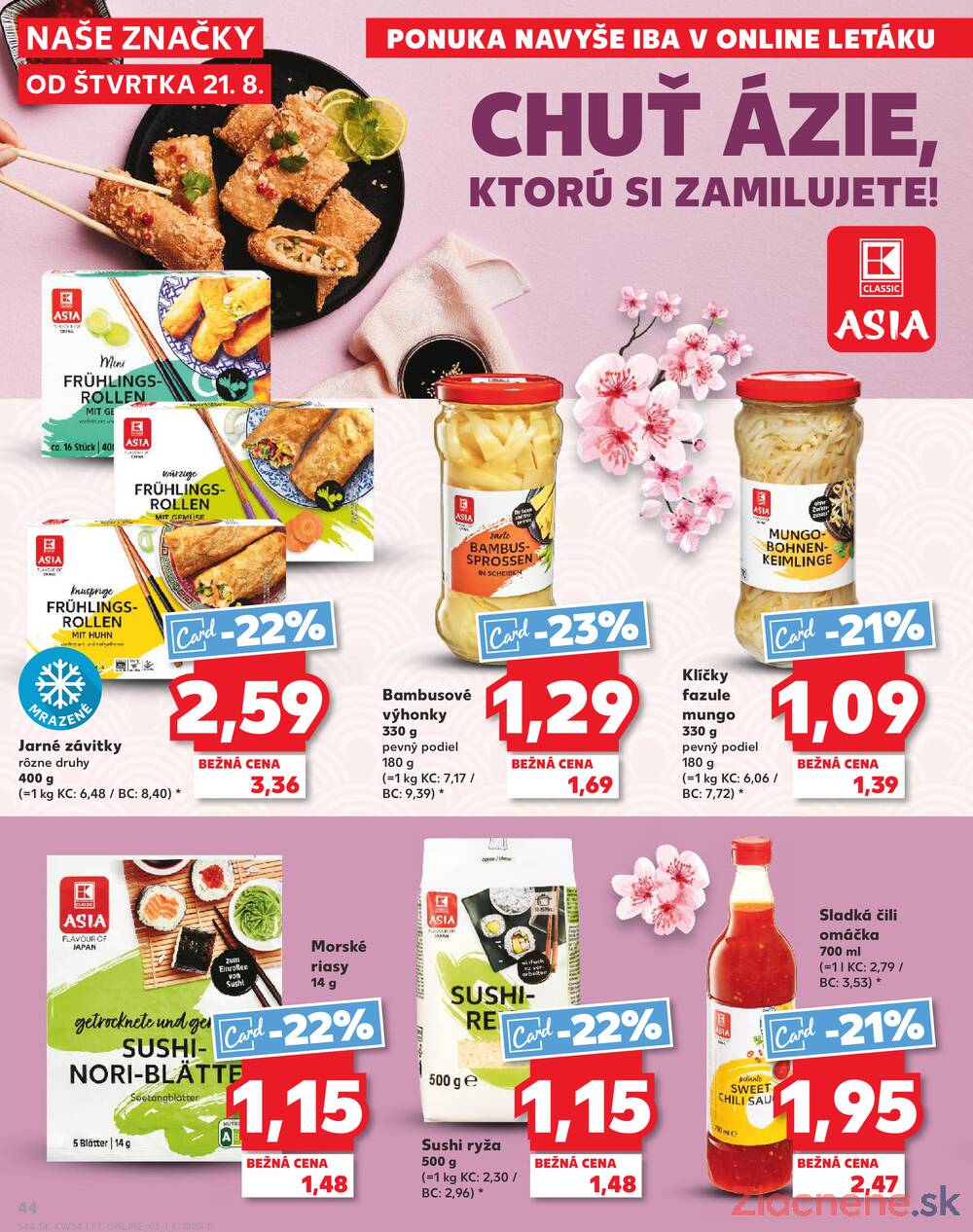 Leták Kaufland - Kaufland 21.8. - 27.8. - Kaufland Stará Ľubovňa - strana 44