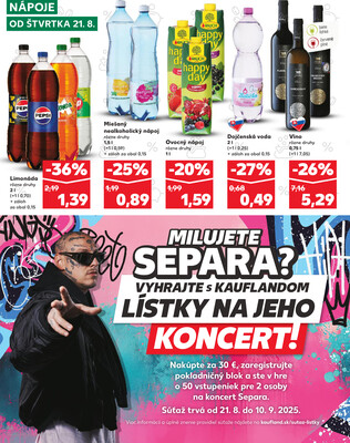 Kaufland 21.8. - 27.8. - Kaufland Stará Ľubovňa