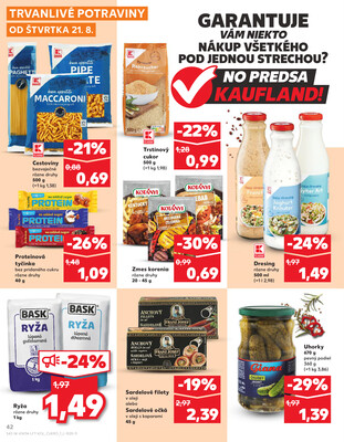 Kaufland 21.8. - 27.8. - Kaufland Kežmarok
