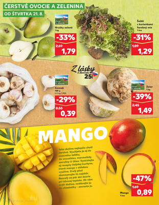 Kaufland 21.8. - 27.8. - Kaufland Rožňava