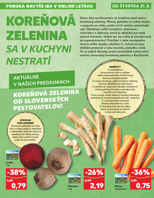 Kaufland 21.8. - 27.8. - Kaufland Svidník