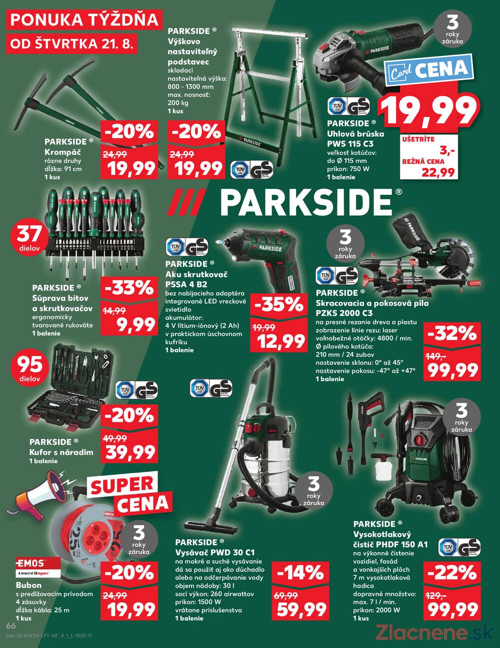 Leták Kaufland - Kaufland 21.8. - 27.8. - Kaufland Prievidza - strana 66