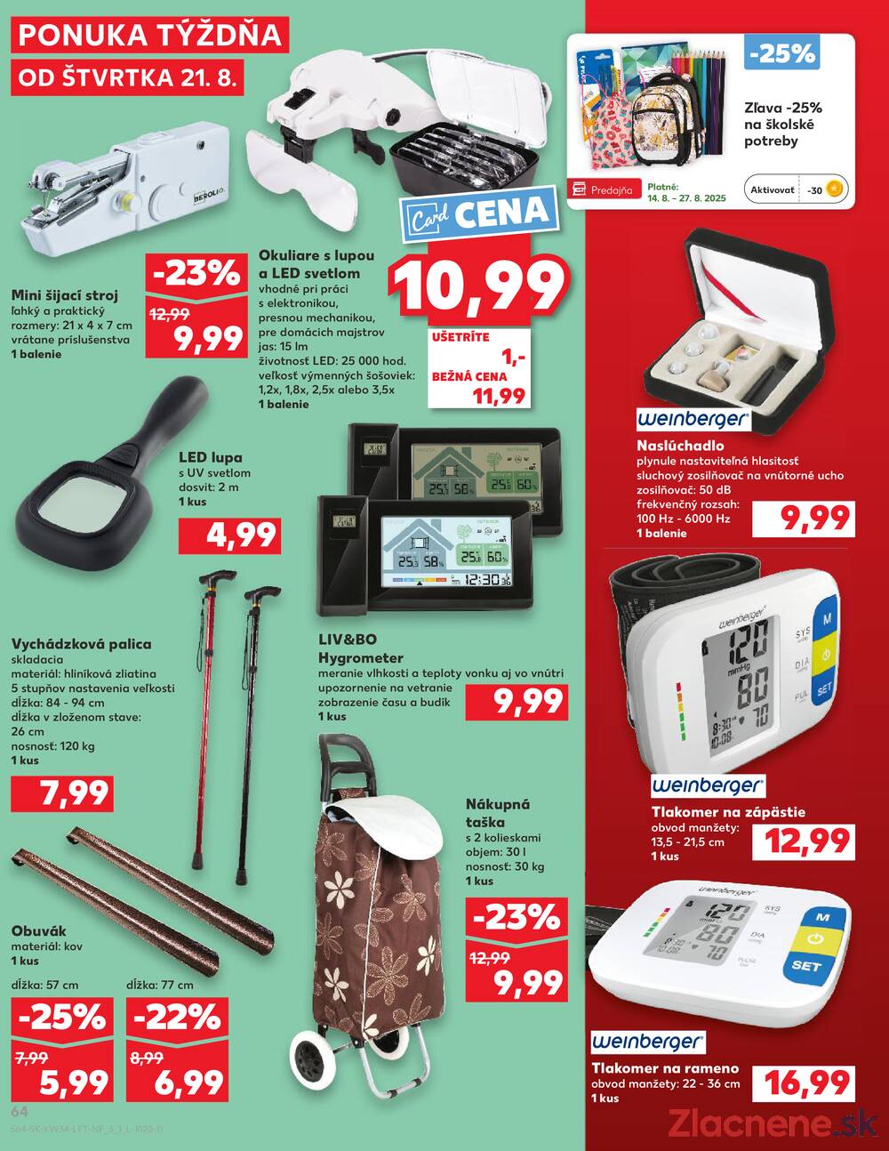 Leták Kaufland - Kaufland 21.8. - 27.8. - Kaufland Šamorín-Mliečno - Krajinská cesta - strana 64