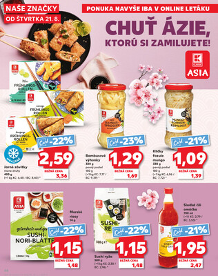 Kaufland 21.8. - 27.8. - Kaufland Šamorín-Mliečno - Krajinská cesta