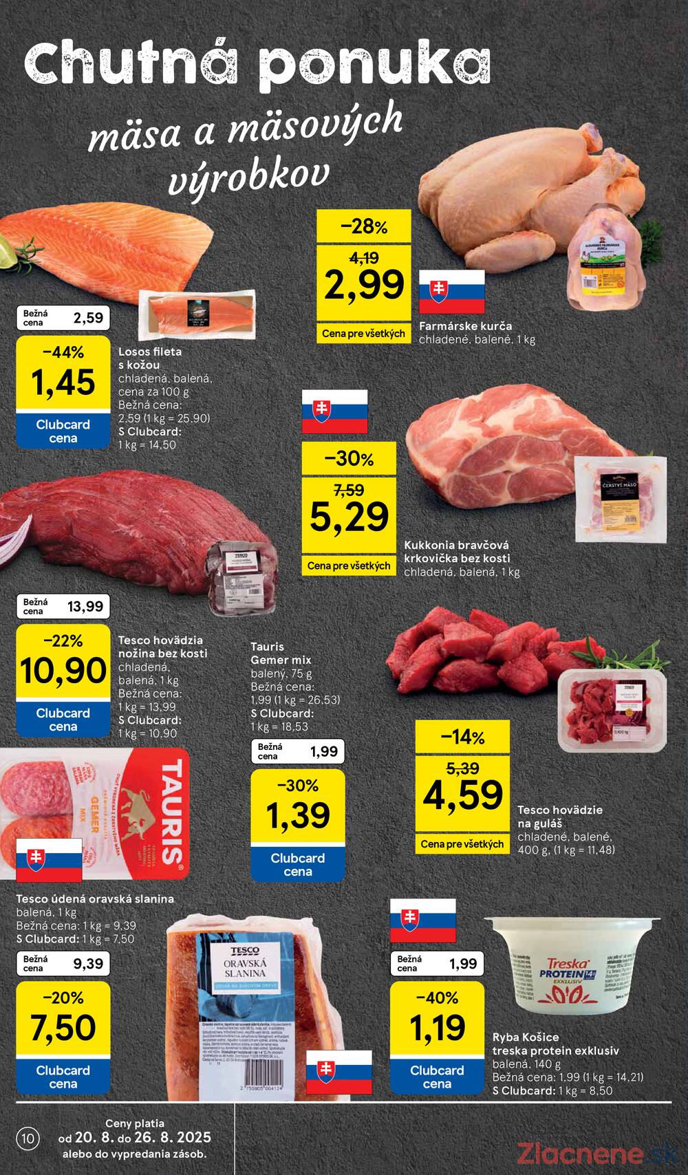 Leták Tesco - Tesco supermarkety od 20.8. do 26.8.2025 - strana 10