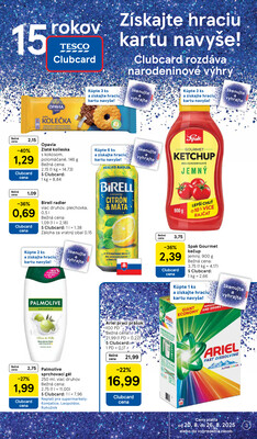 Tesco supermarkety od 20.8. do 26.8.2025
