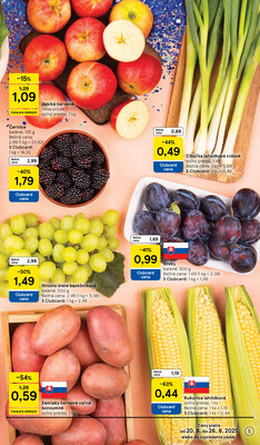 Tesco supermarkety od 20.8. do 26.8.2025
