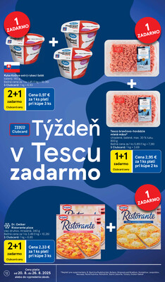 Tesco supermarkety od 20.8. do 26.8.2025