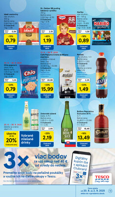 Tesco supermarkety od 20.8. do 26.8.2025