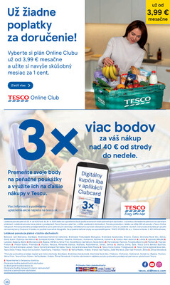 Tesco malé hypermarkety od 20.8. do 26.8.2025