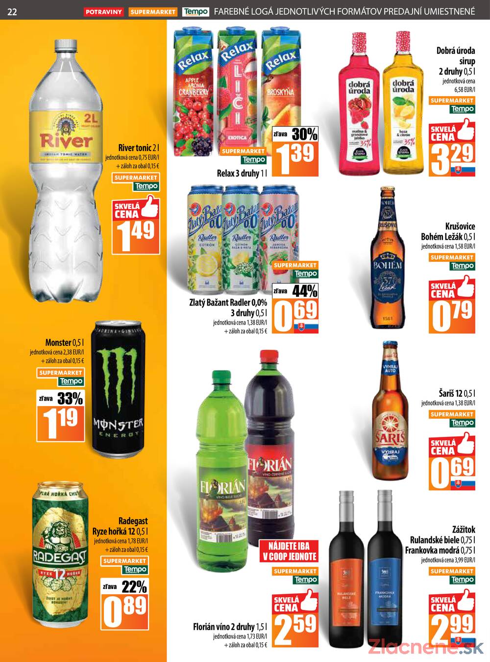Leták COOP Jednota Slovensko - COOP do 27.8. - strana 22
