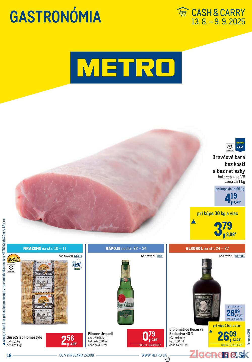 Leták METRO - Metro Gastronomie do 9.9. - strana 1