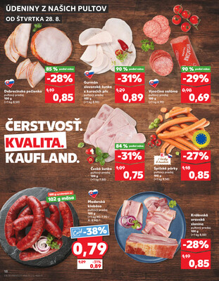 Kaufland 28.8. - 3.9. - Kaufland Púchov