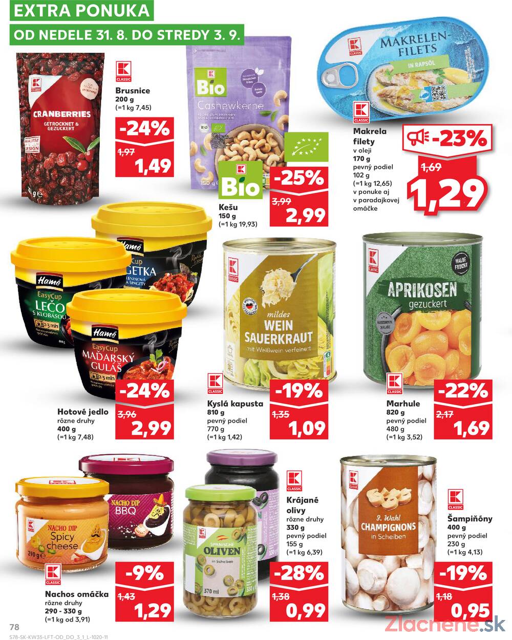 Leták Kaufland - Kaufland 28.8. - 3.9. - Kaufland Partizánske - strana 78