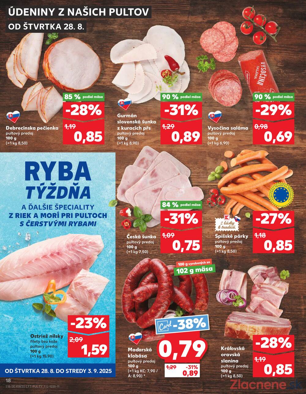 Leták Kaufland - Kaufland 28.8. - 3.9. - Kaufland Trnava - Nová ul. - strana 18
