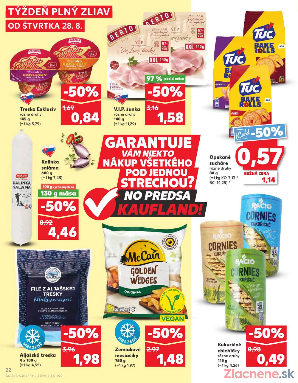 Leták Kaufland - Kaufland 28.8. - 3.9. - Kaufland (Harmincova, Bratislava - Dúbravka) - strana 22