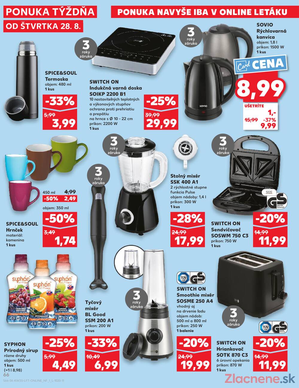 Leták Kaufland - Kaufland 28.8. - 3.9. - Kaufland (Harmincova, Bratislava - Dúbravka) - strana 66