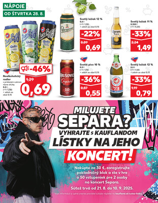 Kaufland 28.8. - 3.9. - Kaufland (Harmincova, Bratislava - Dúbravka)