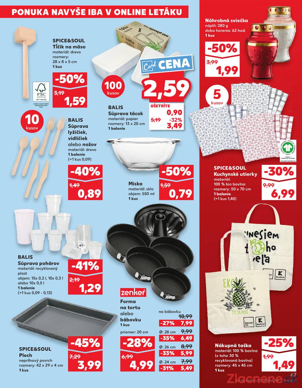 Leták Kaufland - Kaufland 28.8. - 3.9. - Kaufland Bratislava - Avion (Ivanská cesta) - strana 67