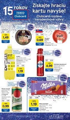Tesco supermarkety od 27.8. do 2.9.2025