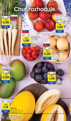 Tesco supermarkety od 27.8. do 2.9.2025