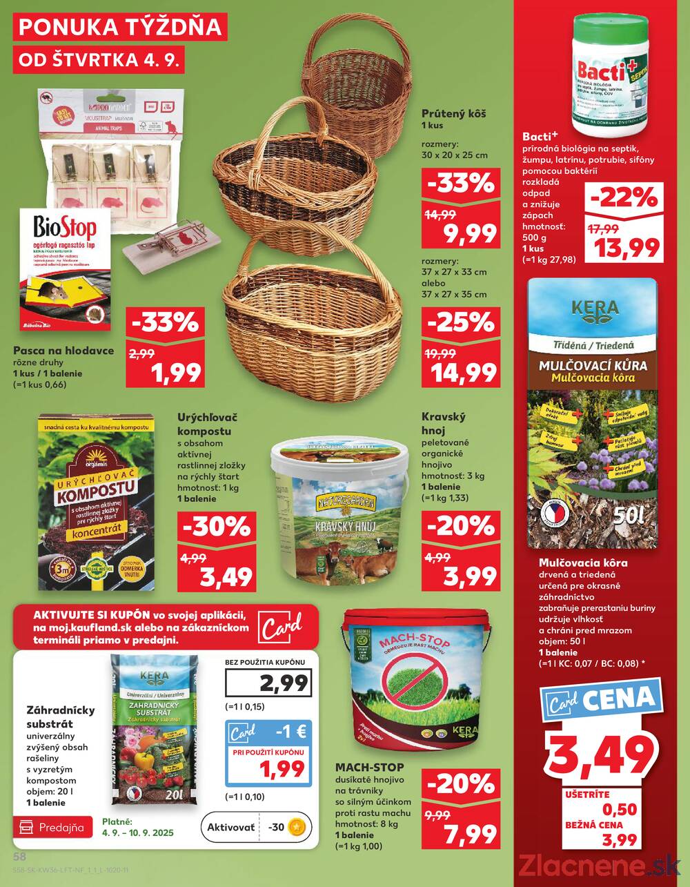 Leták Kaufland - Kaufland 4.9. - 10.9. - Kaufland Bytča - strana 58