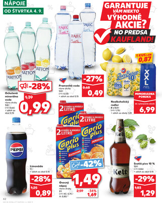 Kaufland 4.9. - 10.9. - Kaufland Dubnica nad Váhom