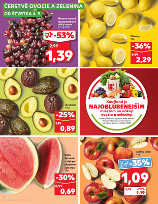 Kaufland 4.9. - 10.9. - Kaufland Poprad - Jiřího Wolkera