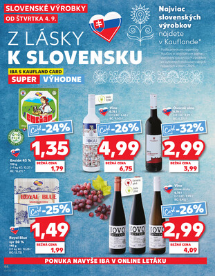 Kaufland 4.9. - 10.9. - Kaufland Poprad - Jiřího Wolkera