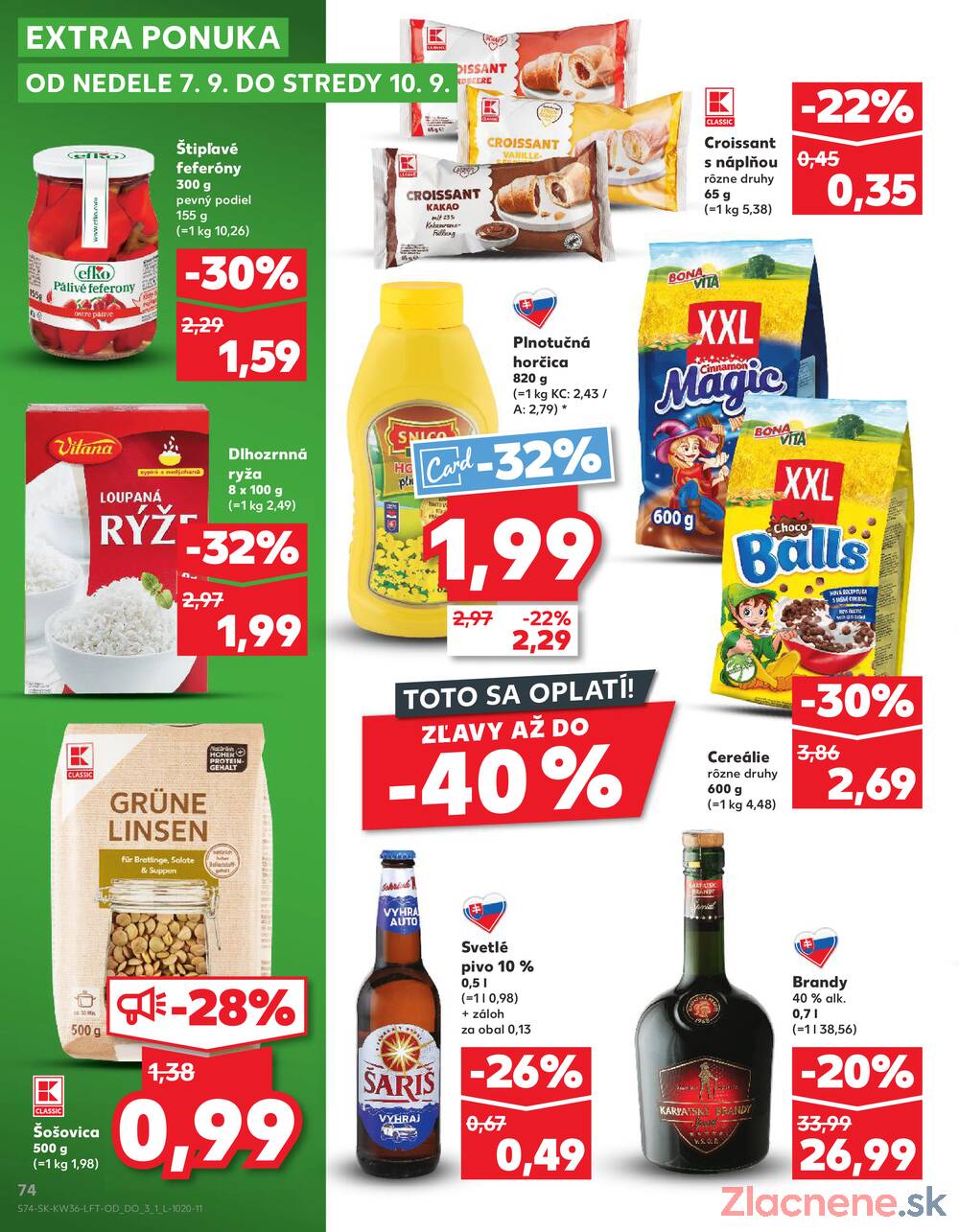 Leták Kaufland - Kaufland 4.9. - 10.9. - Kaufland Dunajská Streda - strana 74
