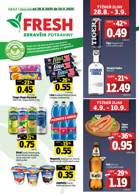 Leták Fresh do 10.9.