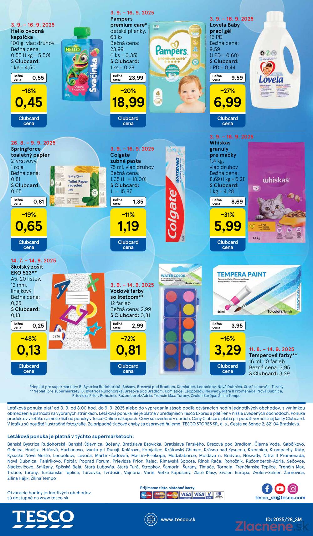 Leták Tesco - Tesco supermarkety od 3.9. do 9.9.2025 - strana 20 Leták Tesco - Tesco supermarkety od 3.9. do 9.9.2025 - strana 20