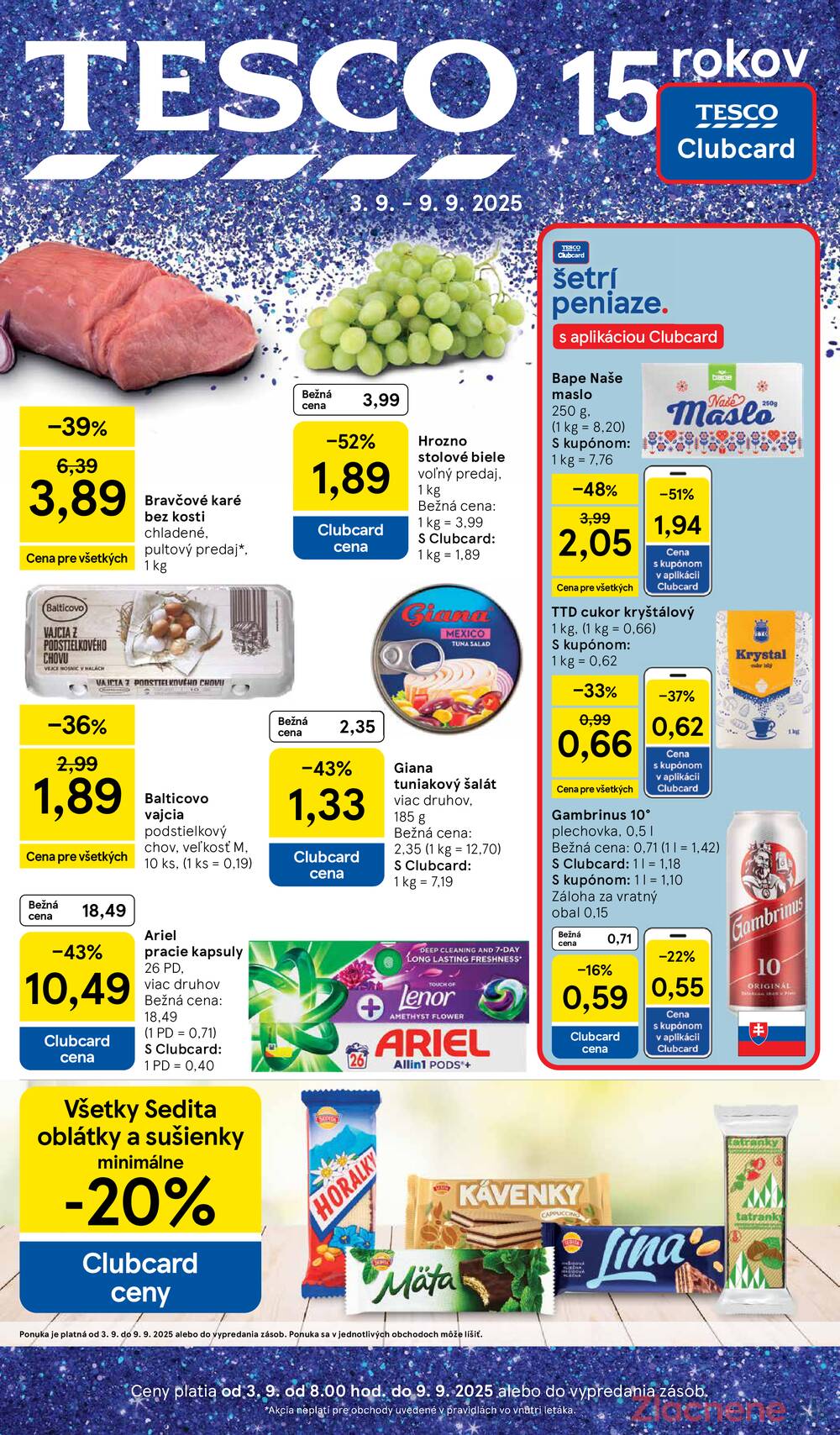 Leták Tesco - Tesco malé hypermarkety od 3.9. do 9.9.2025 - strana 1 Leták Tesco - Tesco malé hypermarkety od 3.9. do 9.9.2025 - strana 1
