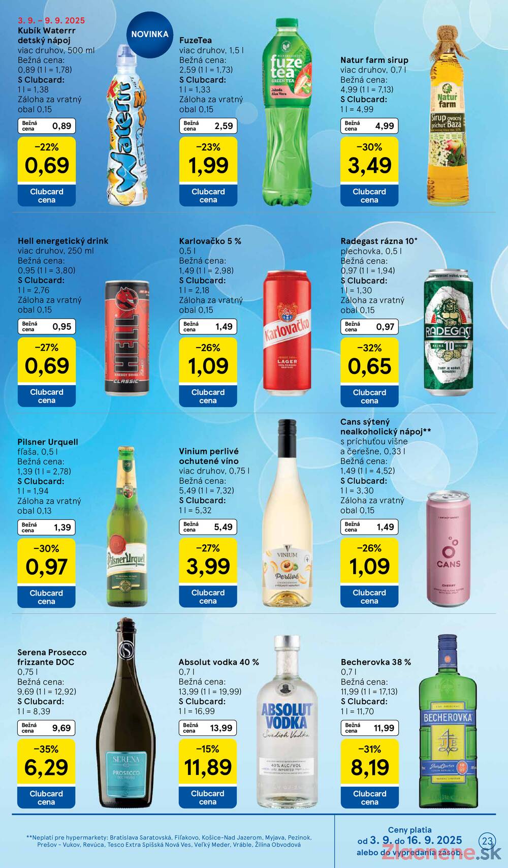 Leták Tesco - Tesco malé hypermarkety od 3.9. do 9.9.2025 - strana 23 Leták Tesco - Tesco malé hypermarkety od 3.9. do 9.9.2025 - strana 23
