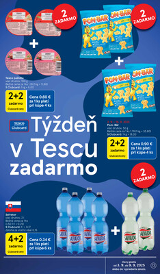 Tesco malé hypermarkety od 3.9. do 9.9.2025