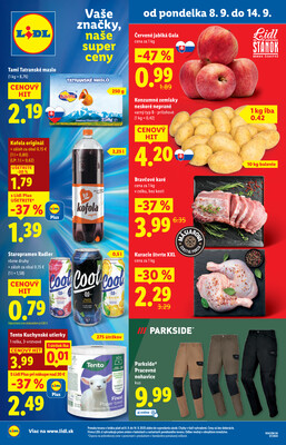 Leták Lidl Pondelok od 8.9. do 14.9.2025