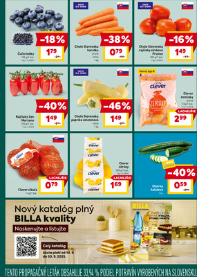 Billa od 10.9. do 16.9.2025