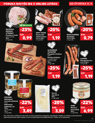 Kaufland 11.9. - 17.9. - Kaufland Detva
