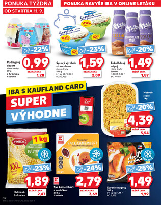 Kaufland 11.9. - 17.9. - Kaufland Veľký Meder