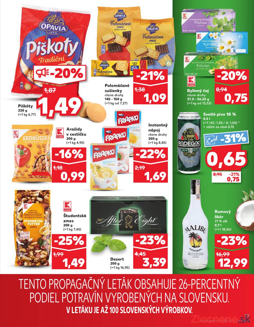 Leták Kaufland - Kaufland 11.9. - 17.9. - Kaufland Bratislava - Nové Mesto - strana 77