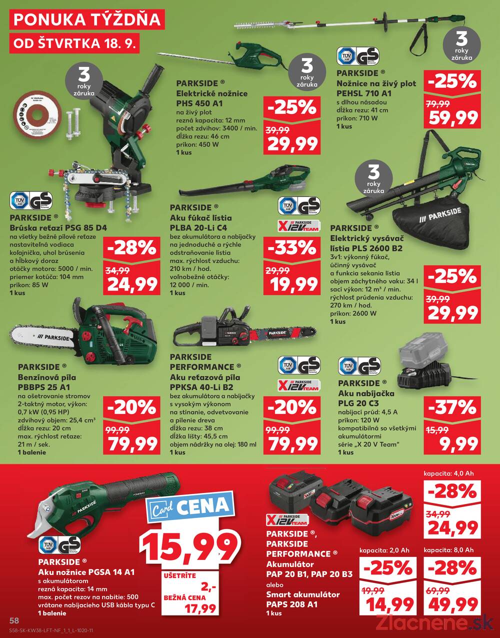 Leták Kaufland - Kaufland 18.9. - 24.9. - Kaufland Brezno - strana 58