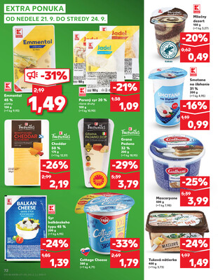 Kaufland 18.9. - 24.9. - Kaufland Bardejov
