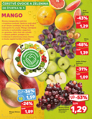 Kaufland 18.9. - 24.9. - Kaufland Trebišov