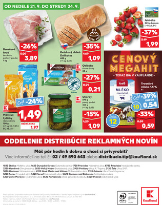 Kaufland 18.9. - 24.9. - Kaufland - Pezinok-Grinava