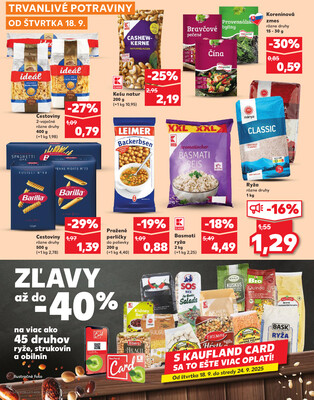 Kaufland 18.9. - 24.9. - Kaufland Komárno