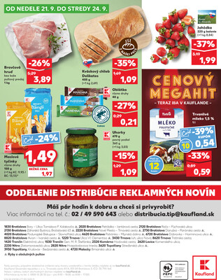 Kaufland 18.9. - 24.9. - Kaufland Topoľčany
