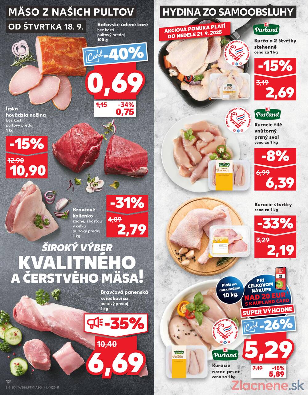 Leták Kaufland - Kaufland 18.9. - 24.9. - Kaufland Prešov - Sekčov  - strana 12