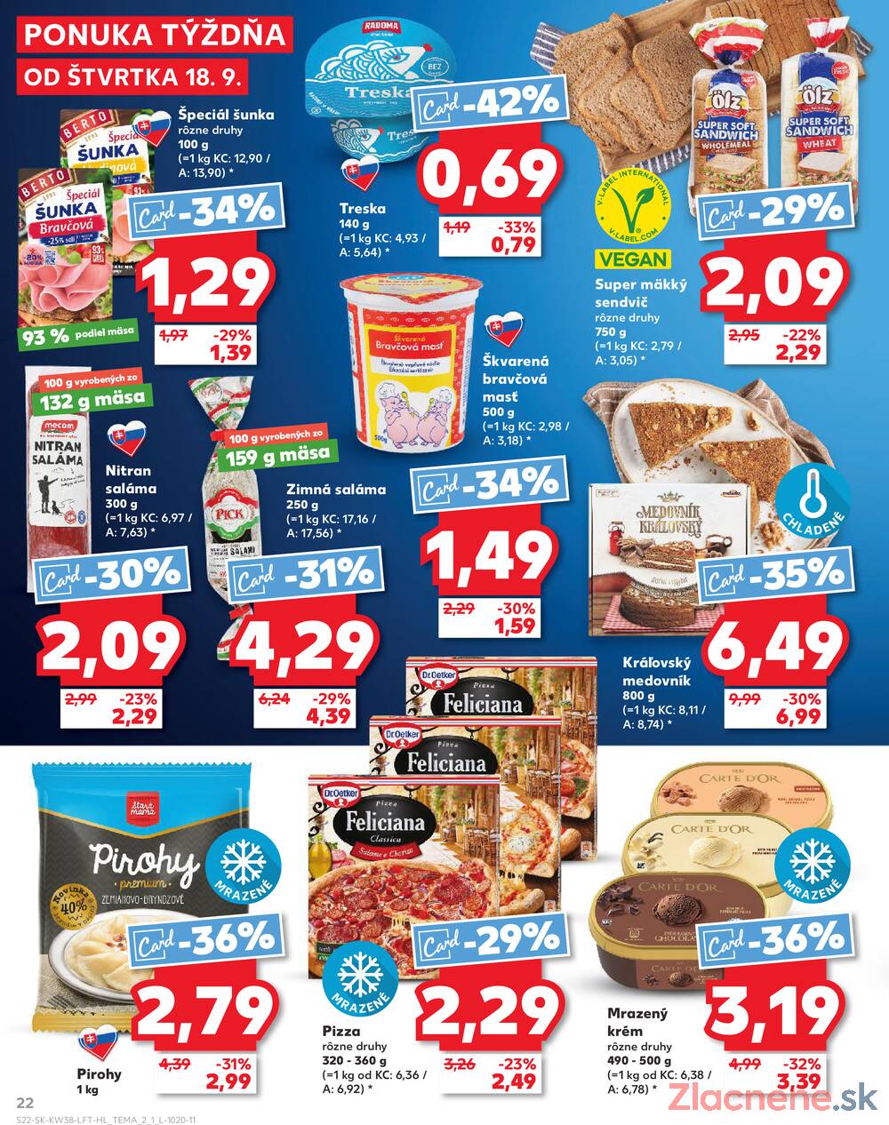 Leták Kaufland - Kaufland 18.9. - 24.9. - Kaufland Prešov - Sekčov  - strana 22