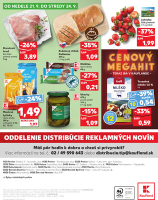 Kaufland 18.9. - 24.9. - Kaufland Prešov - Sekčov 
