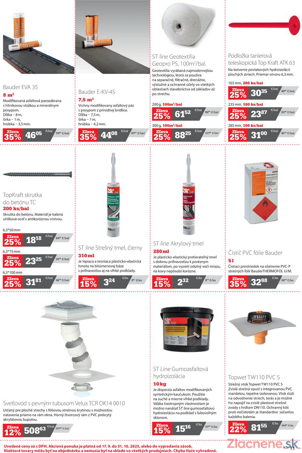 Leták STAVMAT
		  platný do 31.10.2025 - strana 11